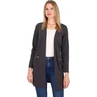 malito more than fashion Jackenblazer Long Blazer 6041 offener Long Blazer