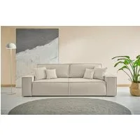OTTO home 3-Sitzer FINNLEY, Schlafsofa 257 cm - OTTO. Verlässliche Qualität., mit Bettkasten, in Bouclé, Struktur fein und Mega Cord