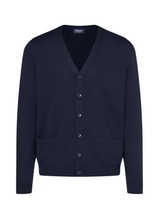 MAERZ Muenchen - Strick Cardigan 1/1 Arm black - Gr. - 50
