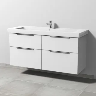 Sanipa 3way Waschtischunterbau zu Villeroy & Boch Subway 2.0 Waschtisch mit 4 Auszügen, Weiß-Soft UM61643