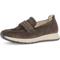 Gabor Slip-On Sneaker Keilabsatz, Slipper mit modischem Zierriegel, G-Weite (weit)
