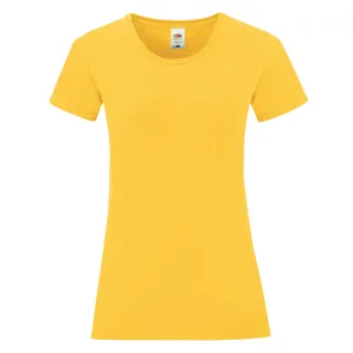 Fruit of the Loom - "Iconic" T-Shirt für Damen (Sonnenblume)