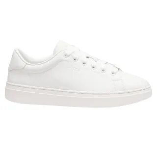 Boss - "Kieran" Sneaker für Damen, Leder, flach geformter Absatz (Weiß)