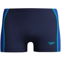 Speedo Badeshorts Solid Splice Herren Aquashorts mit Passe Marineblau/Blau