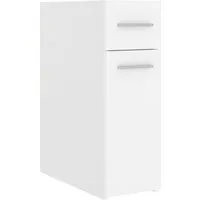 vidaXL Apothekerschrank Mehrzweckschrank Weiß 20x45,5x60 cm Holzwerkstoff