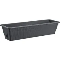 BURI Blumenkasten Balkonkasten mit Wasserspeicher 12,18,25 Liter 4 Farben