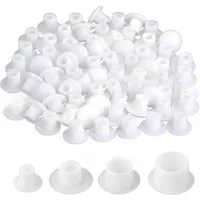 FELIXLEO Abdeckkappe Abdeckkappen für Bohrlöcher Weiß Lochstopfen 5mm 6mm, (240-St)