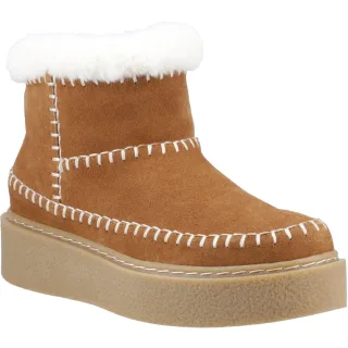 Hush Puppies Brielle Wildleder Damen Tan Winter Stiefeletten
