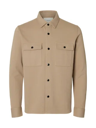 SELECTED MEN - SLMJACKIE SWEAT JACKET NOOS Savannah Tan - Gr. - L