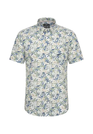 FYNCH-HATTON - Slub Flower Print, B.D., 1/2 pale yellow - Gr. - M