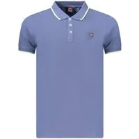 NORWAY 1963 Poloshirt Elegantes Herren-Poloshirt Blau mit Kontrastdetails