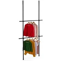 relaxdays Teleskopregal Garderobensystem Teleskop 165–300 cm