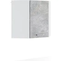 Vicco Eckhängeschrank R-Line, Beton/Weiß, 57 cm (1-St)