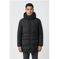 Strellson Parka Ambience Kurzmantel mit gefüttertem Stehkragen Regular Fit abnehmbare Details
