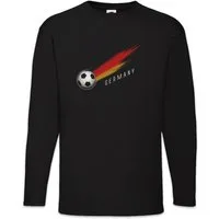 Urban Backwoods Langarmshirt Germany Football Comet I Langarm T-Shirt Deutsch Deutschland German (1-tlg) Fahne Fußball Deutsche Fussball