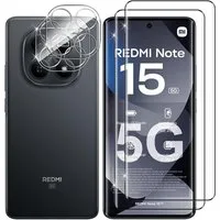 MSM Displayschutzglas 2X 3D Schutzglas (Display + Kamera) für Xiaomi Redmi Note 15 5G 9H