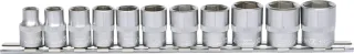KS Tools 3/8" Sechskant-Stecknuss-Satz, 11-tlg 8-19mm - 911.0608