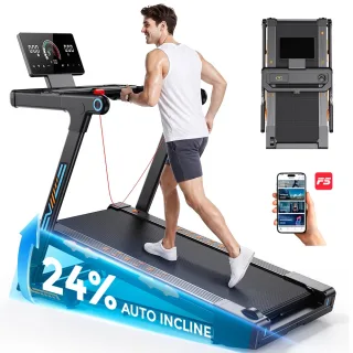 [EU Direct] Formill FT71 Foldable Treadmill 3.5HP Peak 1000W Brushless Motor Electric Running Machine 24% Auto Incline 1