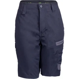 Hard Yakka Raptor Active Baumwoll-Damenknielange Shorts in Schwarz