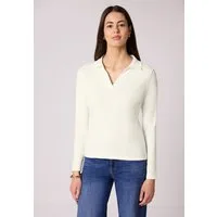 STREET ONE Langarmshirt in Melange Optik