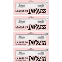 Essence Bandwimpern essence LASHES TO IMPRESS 03, Packung, 4 tlg., mit Volumeneffekt