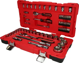KS Tools 1/4"+1/2" CHROMEplus Steckschlüssel-Satz, 68-tlg - 958.0668