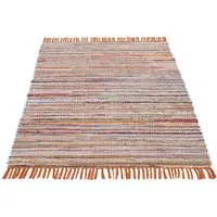 carpetfine Teppich Kelim Chindi, Wendeteppich, rechteckig, Höhe: 6 mm, handgewebt, Fleckerlteppich mit Fransen, auch vielen in Läufergrößen