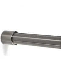SO-TECH® Garderobenstange Schrankstange Edelstahl rund Ø 25 mm inkl. Stangenlager Tube, (1 St), Kleiderstange Länge 600 mm