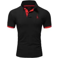 REPUBLIX Poloshirt JOSEPH Herren Basic Kurzarm Kontrast Polo Hemd