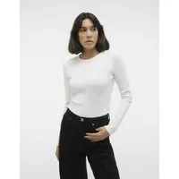 Vero Moda Langarmshirt VMCHLOE LS SHORT TOP JRS NOOS Baumwollmischung, slim fit