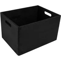 Creative Deco Aufbewahrungsbox Obstkiste Korb 40x30x24cm (1cm) mit Griffen ohne Deckel