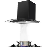GASLAND Wandhaube GR60SP GR60SP, 60cm Dunstabzugshaube, 500 m³/h, 3 Stufen, Edelstahl mit Glas