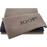 Wohndecke Joop! Wohndecke Kuscheldecke 150x200 cm Doubleface taupe anthrazit, JOOP!