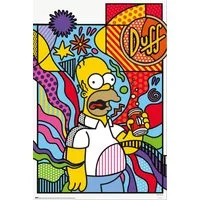 Poster The Simpsons - Donut Worry - Poster 61x91,5 cm