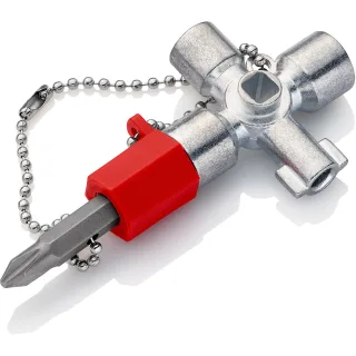 KNIPEX Schaltschrankschlüssel für gängige Schränke und Absperrsysteme 44 mm - 001102