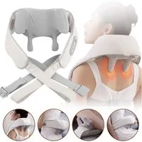 oyajia Shiatsu-Massagekissen Akupressur-Massagegerät mit Heizfunktion, Schultermassage, Fernbedienung, Heizung, manuell, Multi-Speed, Wärmeregulierung