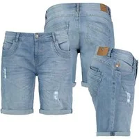 SUBLEVEL Bermudas Damen Jeans Shorts Bermuda Kurze Hose Shorts Short Denim Stretch Denim