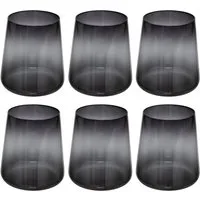 Secret de Gourmet Glas Gläser aus schwarzem Glas DREAMS, 6er-Set, 540 ml, Glas
