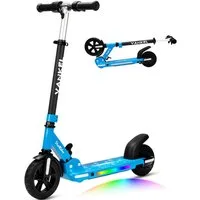 Vankel Elektro-Kinderroller ab 6 Jahren, klappbar, höhenverstellbar, für ca. 110-160cm, Belastbarkeit 50 kg, 14km/h, E Scooter für Kinder, faltbar, nur 6,5kg