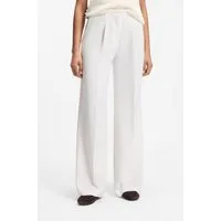 BOSS ORANGE Anzughose Tiwi Premium Damenmode Wide Leg mit Bügelfalte