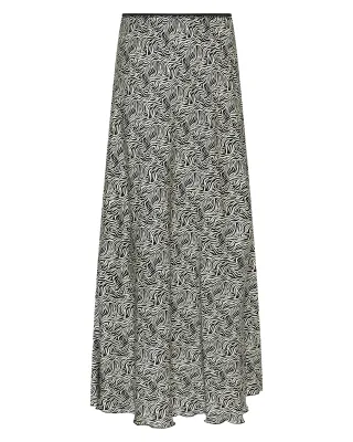 msch copenhagen - MSCHClarette Irida Skirt AOP fog abstract - Gr. - XS