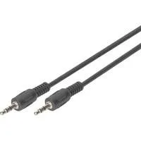 Audio-Anschlusskabel 3,5mm Klinke, Stereo schwarz, 1,5 Meter
