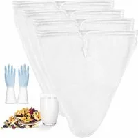 FELIXLEO Passiersieb Nussmilchbeutel 30x30cm Feinmaschig Wiederverwendbar, (4-St)