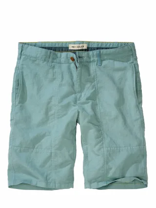 Mey & Edlich Herren Sommerfrische-Shorts Grau 52 % Leinen, 48 % Baumwolle
