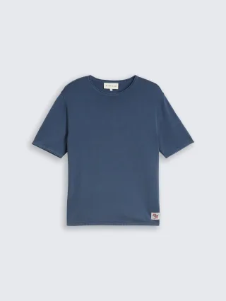 Tom Tailor - Strickpullover im Washed-Look dark duck blue - Gr. - XXXL