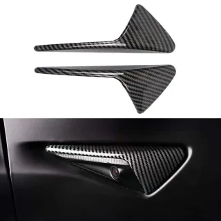 Car Side Camera Protection Cover Fender Trim Side Fender Camera Cover For Tesla Model 3/Y/X/S 2017-2022