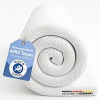 Third of Life, Topper Matratzentopper AERO ActiveClima - atmungsaktive Komfortauflage, 5 cm hoch, 100% hochwertiger Memory Schaum, Atmungsaktiv, feuchtigkeitsregulierend, stützend, hygienisch