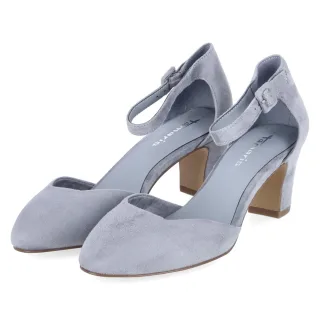 Tamaris Riemchenpumps - Gr. 41 - Blau - Textil