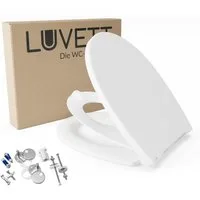 LUVETT Kinder-WC-Sitz C490 mit Kindersitz Softclose Magnetisch abnehmbar Duroplast O-Form (Komplett-Set, Kindersitz-Einlage), mit Original SoftClose® Absenkautomatik, Duroplast