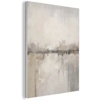 MuchoWow Gemälde Moderne Kunst - Abstrakt - Beige, Fotodruck (1 St), Akustikpaneele, Wandpaneele, Schalldämmung, Akustikbilder 30x40 cm